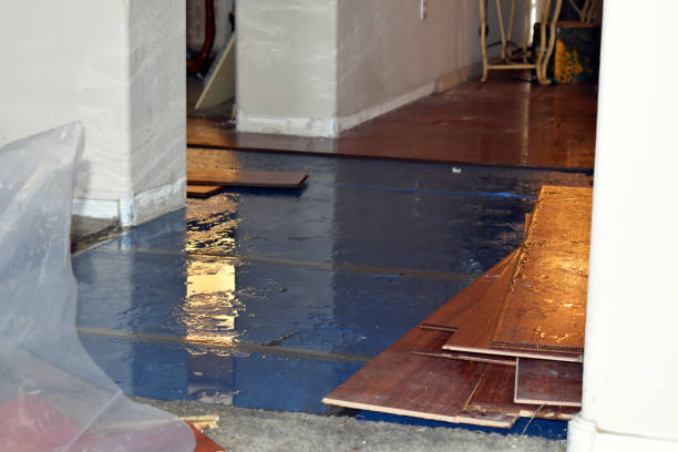 Professional Water Damage Restoration technician working in Monson, ME